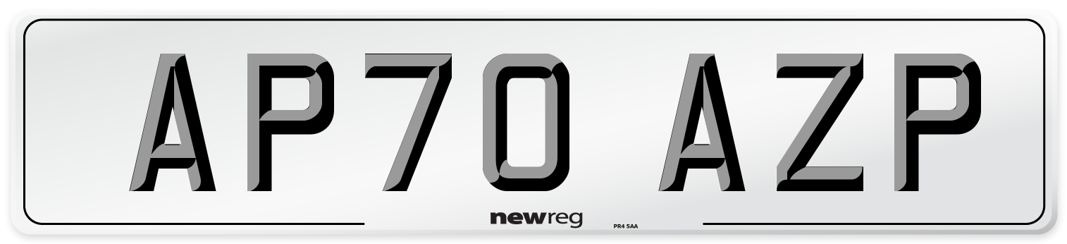 AP70 AZP Number Plate from New Reg